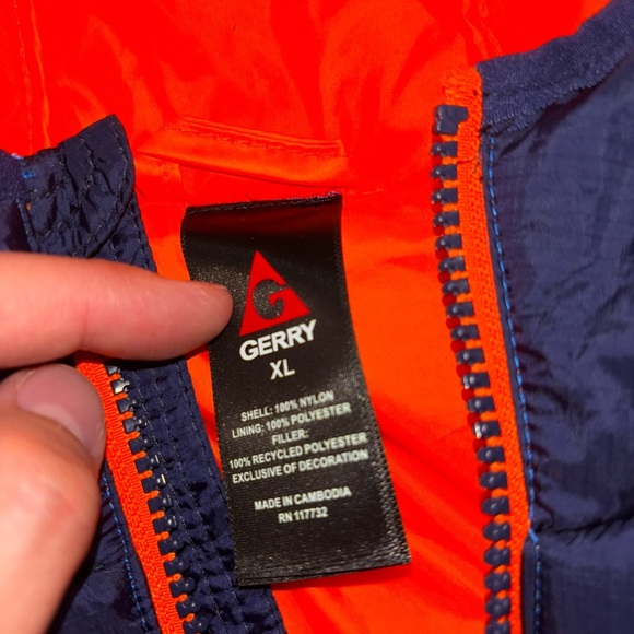 Kids Blue and Black Puffer Jacket - Picture 9 of 9